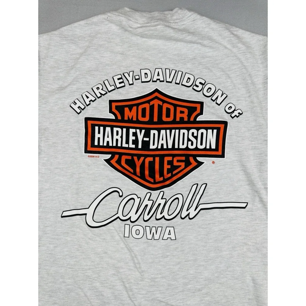 Vintage 2006 Harley Davidson Top 10 Reasons T Shirt Carroll Iowa Biker S
